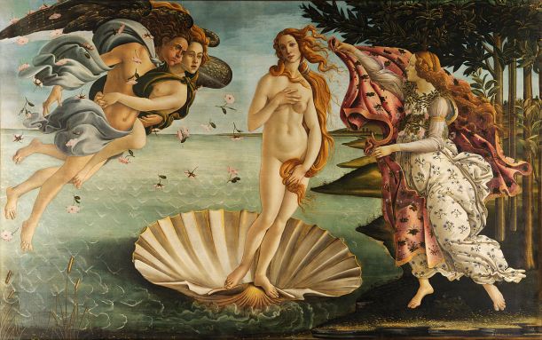 The birth of Venus - Sandro Botticelli c. 1486